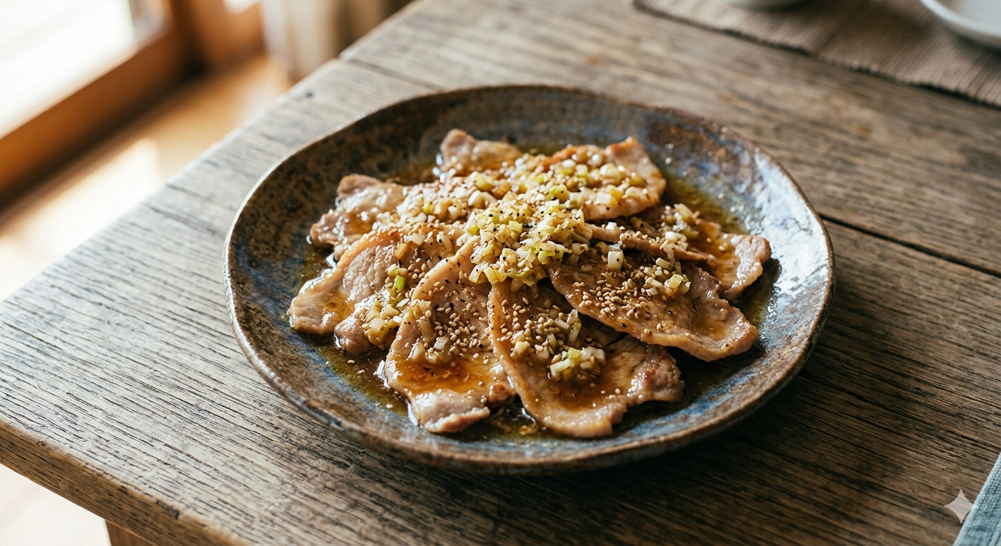 豚肉のネギ塩ダレ