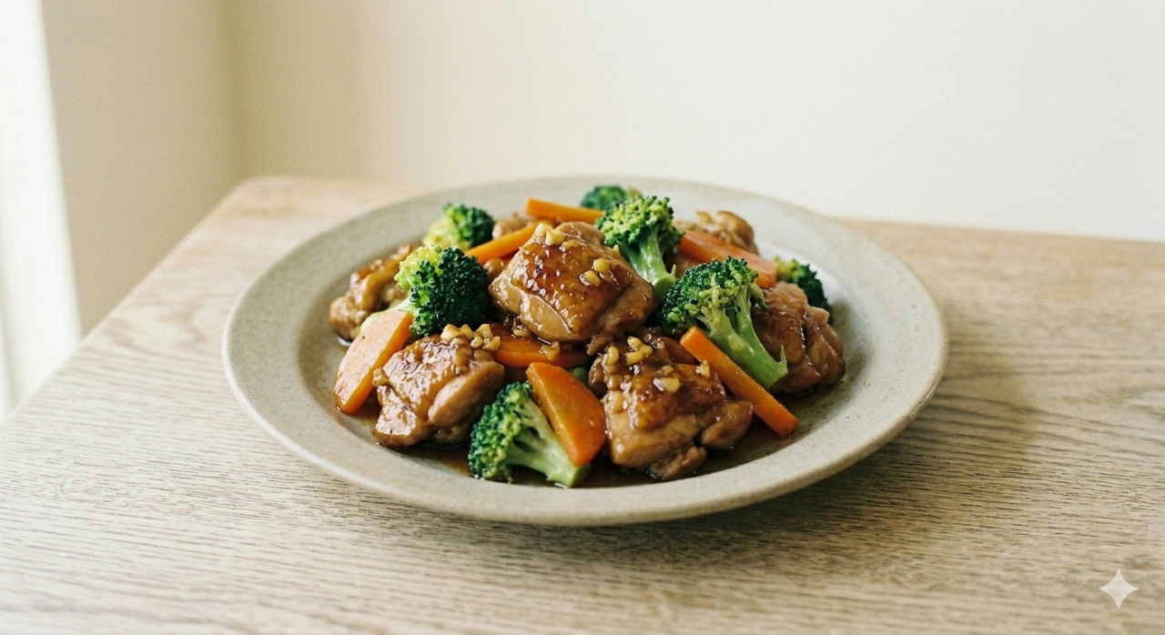 鶏肉のオイスターソース炒め