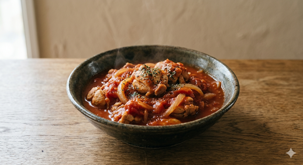 チキンのトマト煮込み