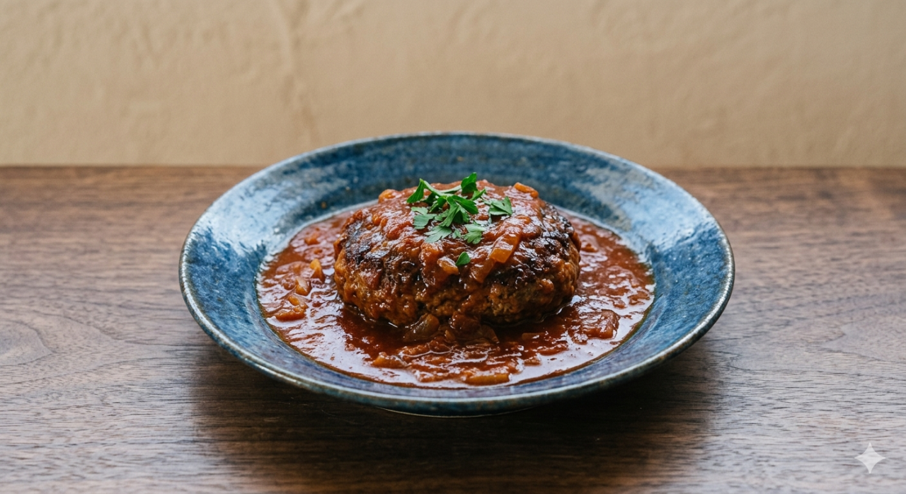 トマト煮込みハンバーグ