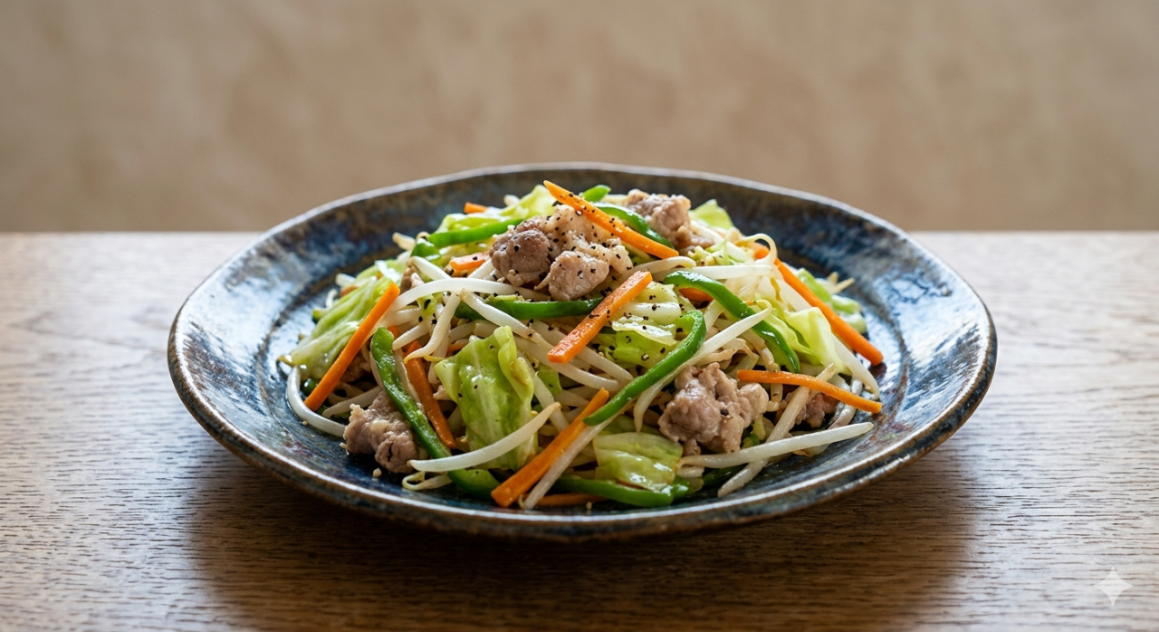 野菜炒め（塩味）