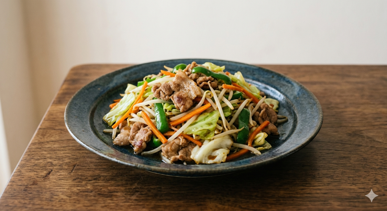 野菜炒め（醤油味）