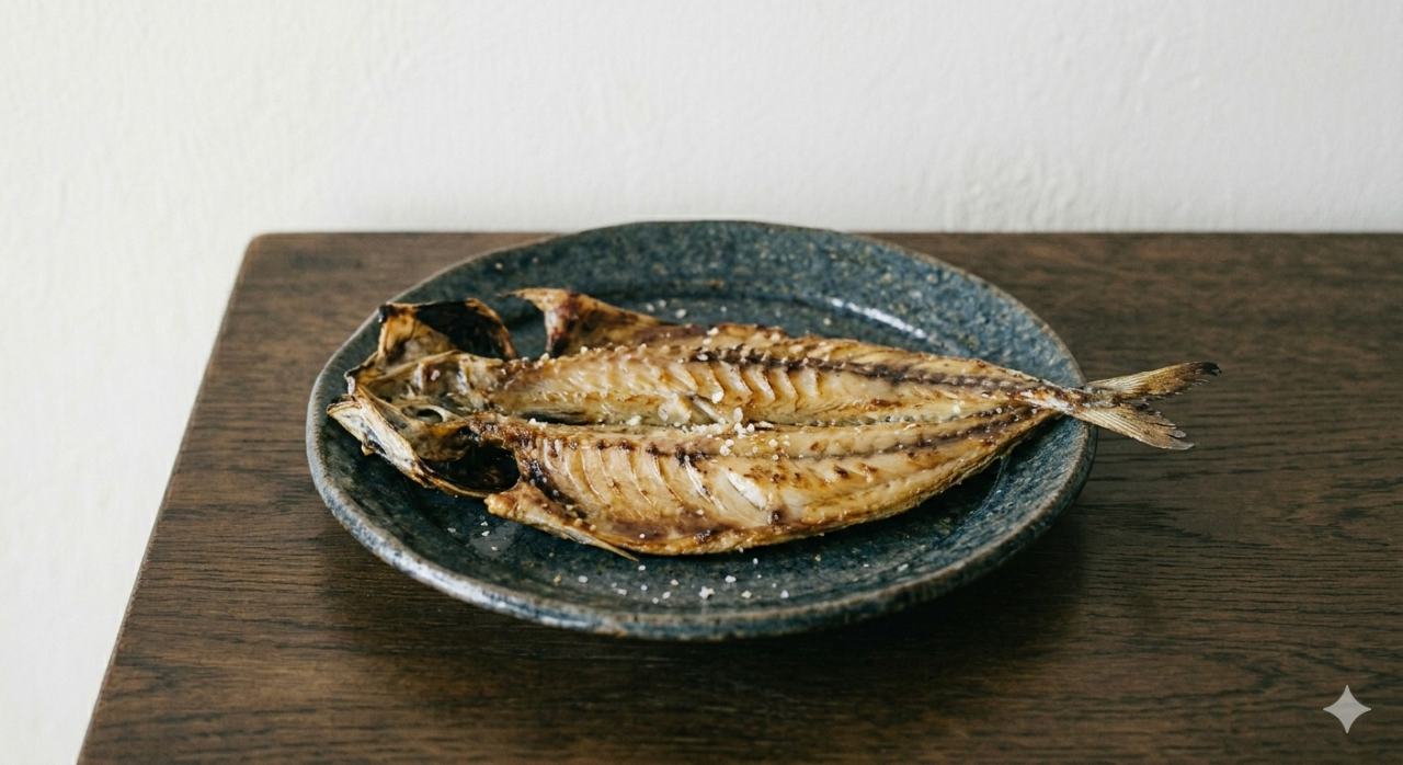アジの塩焼き