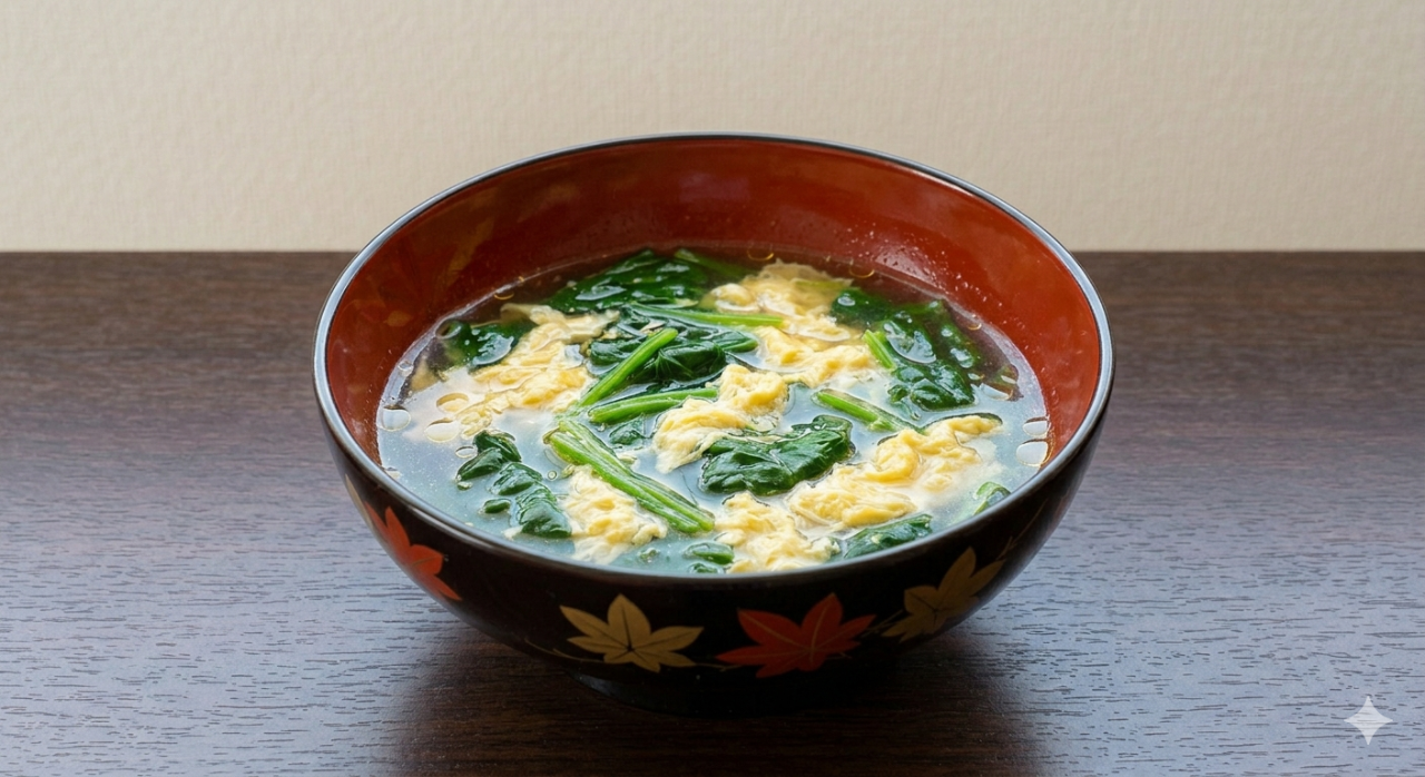 ほうれん草と卵のスープ