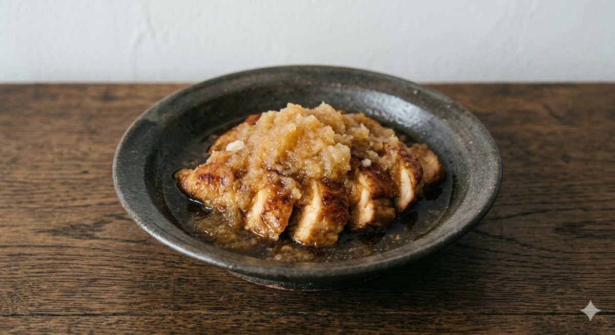 蒸し鶏の大根おろしポン酢