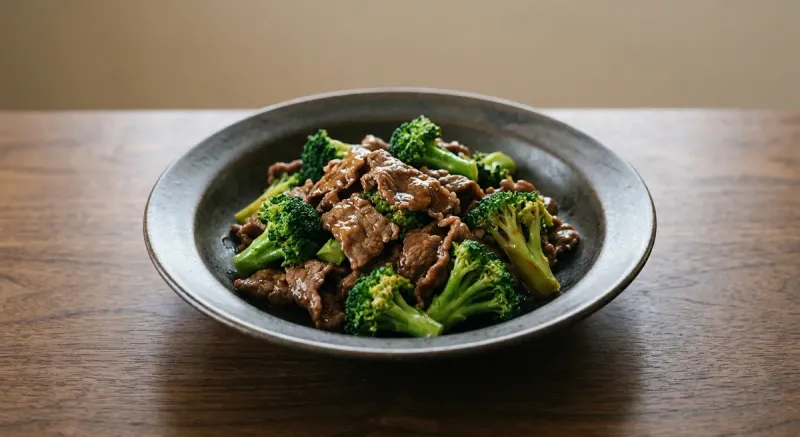 牛肉とブロッコリーのオイスター炒め
